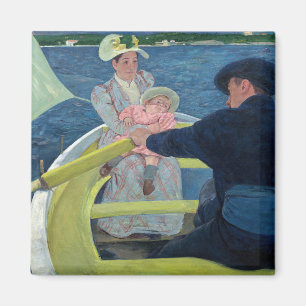 Mary Cassatt - Das Party für Boote Magnet