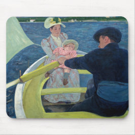 Mary Cassatt - Das Party für Boote Mousepad