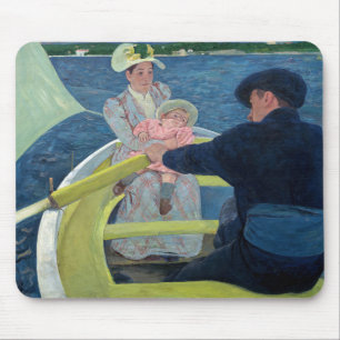 Mary Cassatt - Das Party für Boote Mousepad