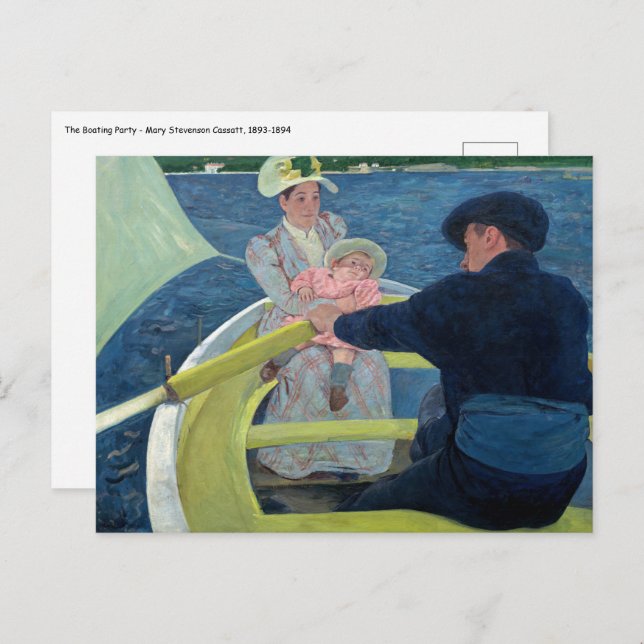 Mary Cassatt - Das Party für Boote Postkarte (Vorne/Hinten)