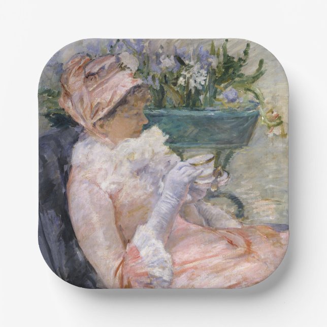 Mary Cassatt - Der Cup der Tee Pappteller (Vorderseite)