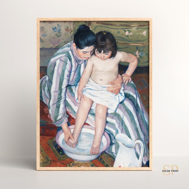 Mary Cassatt Die Bädergemälde des Kindes Kunst dru Poster (Von Creator hochgeladen)