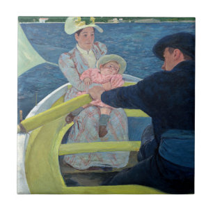 Mary Cassatt - Die Bootsfahrt Fliese