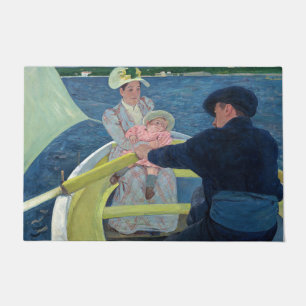 Mary Cassatt - Die Bootsfahrt Fußmatte