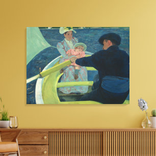 Mary Cassatt Die Bootsfahrt Impressionistische Kun Leinwanddruck