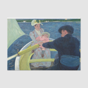 Mary Cassatt - Die Bootsfahrt Seidenpapier
