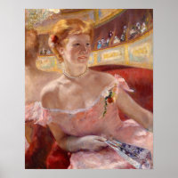 Mary Cassatt - Eine Frau mit Perlenschnur in einer