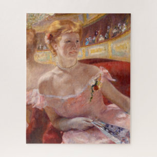 Mary Cassatt - Eine Frau mit Perlenschnur in einer Puzzle