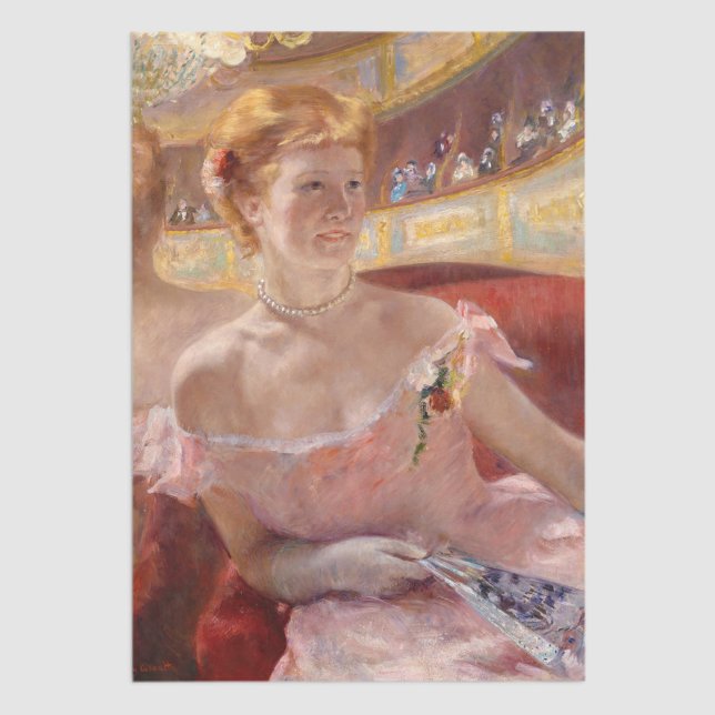 Mary Cassatt - Eine Frau mit Perlenschnur in einer Seidenpapier (Von Creator hochgeladen)
