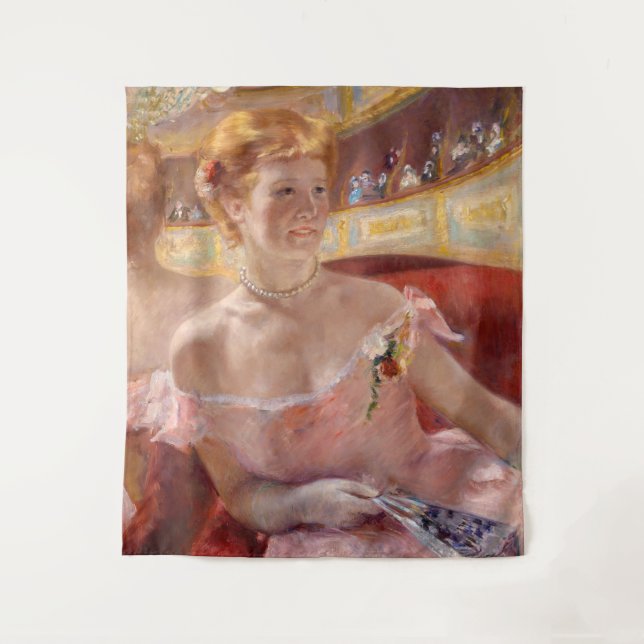 Mary Cassatt - Eine Frau mit Perlenschnur in einer Wandteppich (Vorderseite)