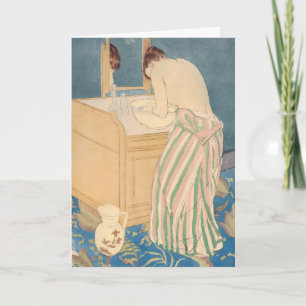 Mary Cassatt - Frau beim Baden Karte