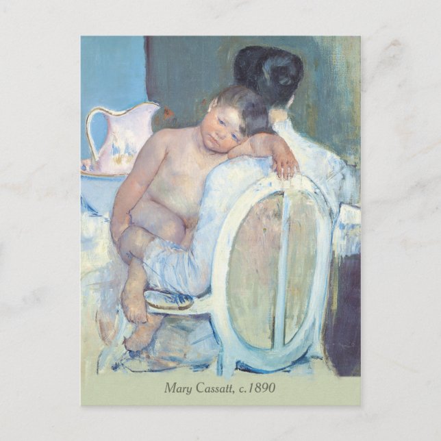 Mary Cassatt Frau sitzend mit Kinderwaffen CC1204 Postkarte (Vorderseite)