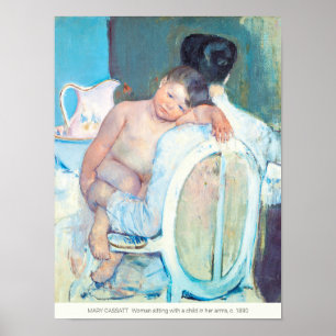 Mary Cassatt Frauen mit Kinderarmen CC1205 Poster