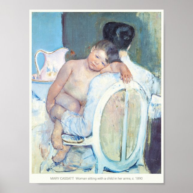 Mary Cassatt Frauen mit Kinderwaffen c1890 Poster (Vorne)