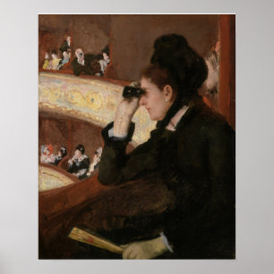 Mary Cassatt - In der Loge Poster