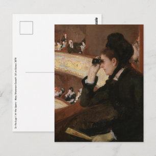 Mary Cassatt - In der Loge Postkarte