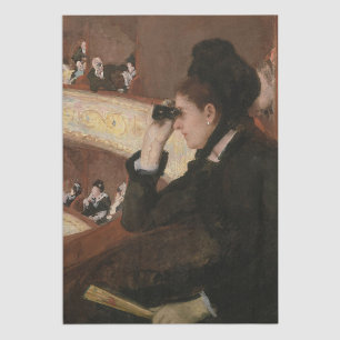 Mary Cassatt - In der Loge Seidenpapier