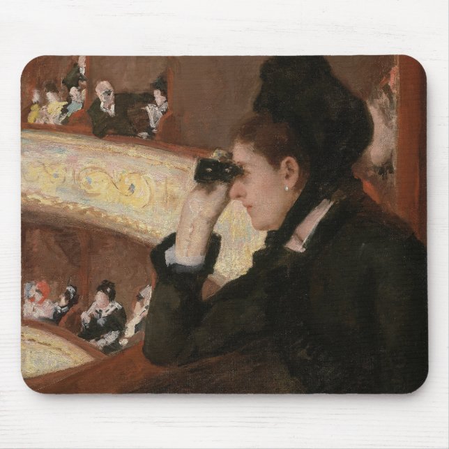 Mary Cassatt - In Loge Mousepad (Vorne)