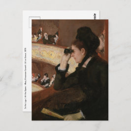 Mary Cassatt - In Loge Postkarte