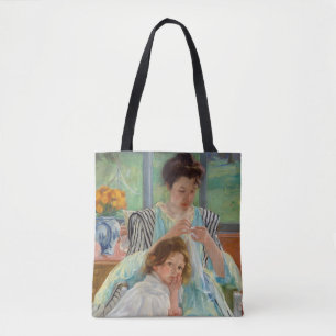 Mary Cassatt - Junge Mutter beim Nähen