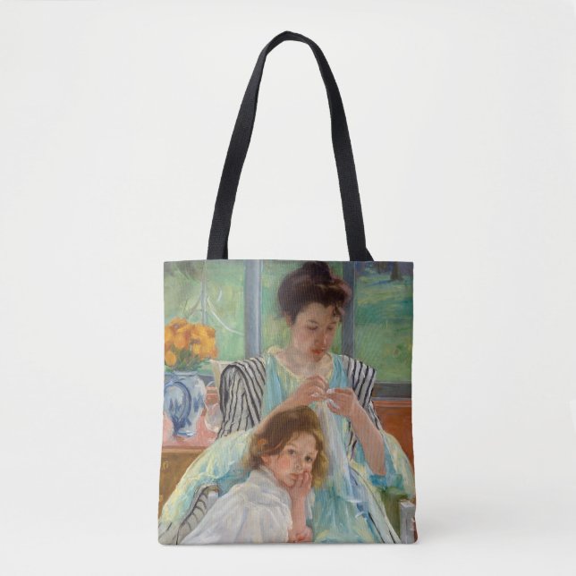 Mary Cassatt - Junge Mutter beim Nähen (Vorderseite)