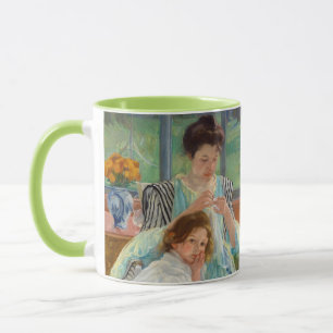 Mary Cassatt - Junge Mutter beim Nähen Tasse