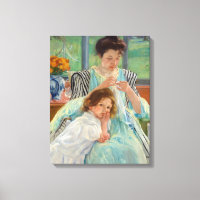 Mary Cassatt - Jungmütternähen