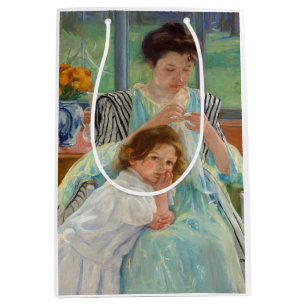 Mary Cassatt - Jungmütternähen Mittlere Geschenktüte