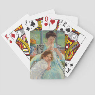 Mary Cassatt - Jungmütternähen Spielkarten