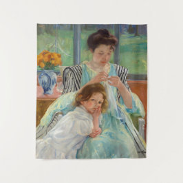 Mary Cassatt - Jungmütternähen Wandteppich