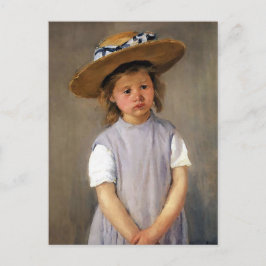 Mary Cassatt "Kind in einem Strohhut" Postkarte