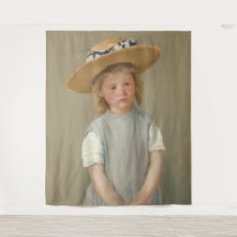 Mary Cassatt - Kind in einem Strohhut