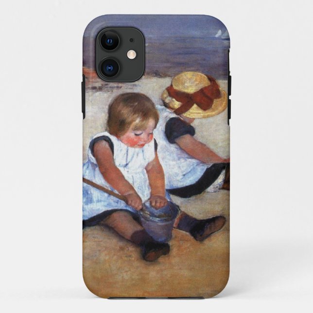 Mary Cassatt-Kinder auf dem Strand Case-Mate iPhone Hülle (Rückseite)