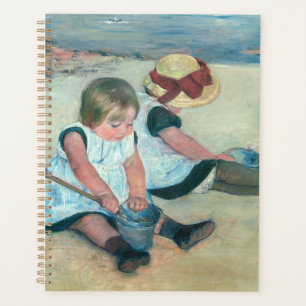 Mary Cassatt - Kinder, die am Strand spielen Planer