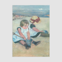 Mary Cassatt - Kinder, die am Strand spielen