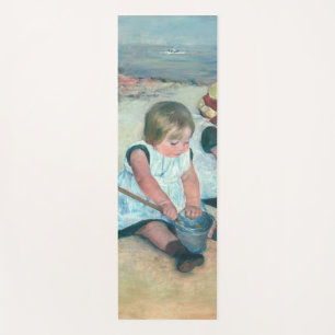 Mary Cassatt - Kinder, die am Strand spielen Yogamatte