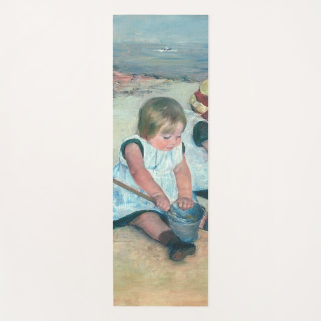 Mary Cassatt - Kinder, die am Strand spielen Yogamatte (Vorderseite)