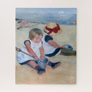 Mary Cassatt Kinder spielen am Strand 1884 Puzzle