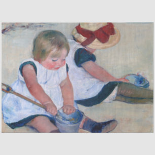 Mary Cassatt Kinder spielen am Strand 1884 Seidenpapier