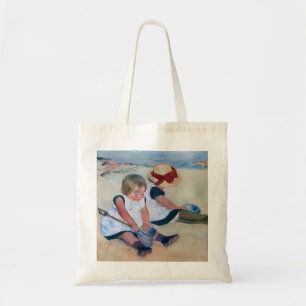 Mary Cassatt Kinder spielen am Strand 1884 Tragetasche