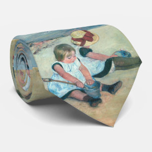 Mary Cassatt - Kinder spielen am Strand Krawatte