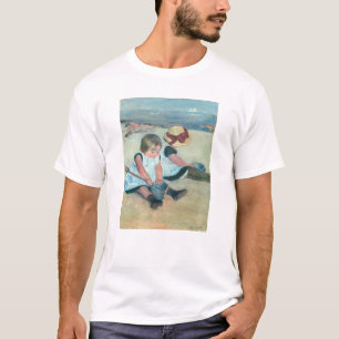 Mary Cassatt - Kinder spielen am Strand T-Shirt