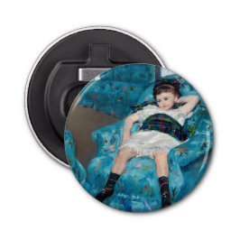 Mary Cassatt - Kleines Mädchen in einem blauen Ses Flaschenöffner