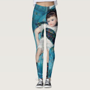 Mary Cassatt - Kleines Mädchen in einem blauen Ses Leggings
