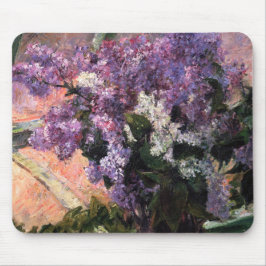 Mary Cassatt - Lilacs in einem Fenster Mousepad