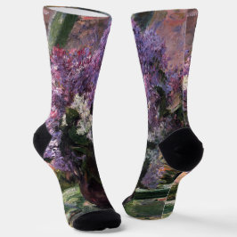 Mary Cassatt - Lilacs in einem Fenster Socken