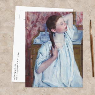 Mary Cassatt - Mädchen beim Frisieren Postkarte