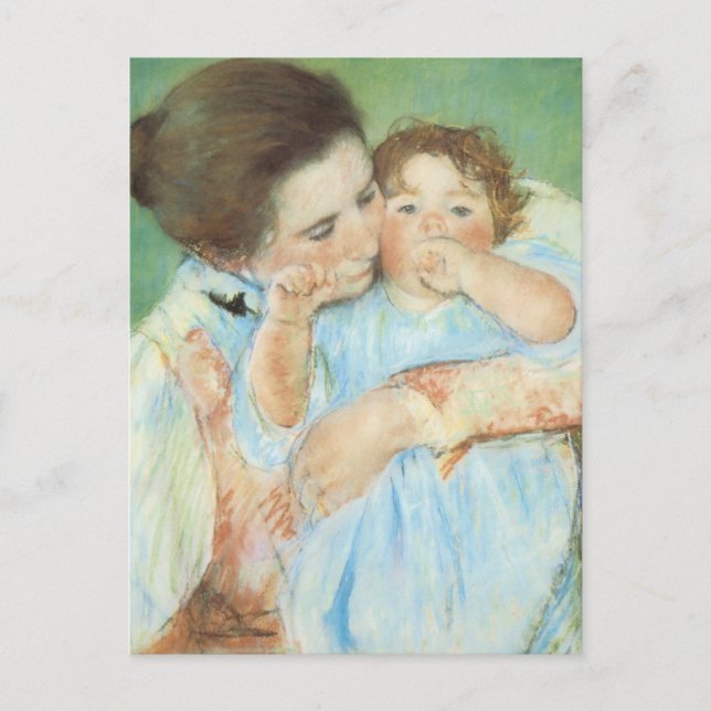 Mary Cassatt - Mutter und Kind Postkarte (Vorderseite)