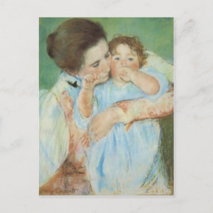 Mary Cassatt Mutter und Kindertagskarte Postkarte