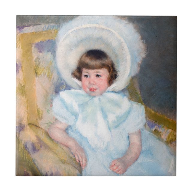 Mary Cassatt - Portrait Louise-Aurore Villeboeuf Fliese (Vorderseite)